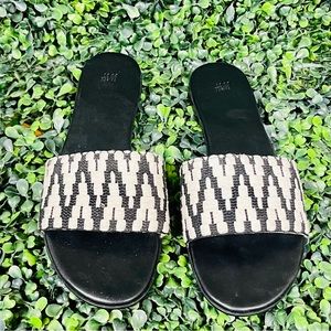 H&M Jacquard-Weave Mules slides size 8.5.